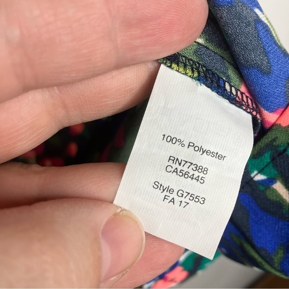 J. Crew factory floral blouse size 2 - Picture 4 of 7